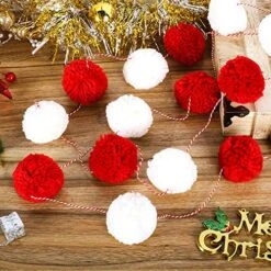 72 Inchs Yarn Pom Pom Garland, Christmas Tree Decoration Christmas Ball Decorations For Wedding Birthday Party，Home Decorations Festivals Room Decorations Valentine's Day Decoritions -Department 56 Shop 61uhe1A3nzL