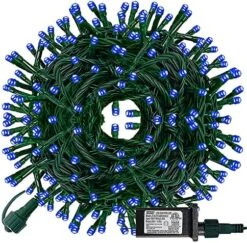 FUNPENY 300 LED Christmas String Lights, 100 FT Plug In Connectable Waterproof Fairy String Lights Green Wire With 8 Modes For Indoor Outdoor Xmas Tree Home Garden Decorations (Multi Colored) -Department 56 Shop 61vK8cryrbL. AC