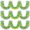 Chuangdi Easter Metallic Glitter Garlands Easter Mixed Color Chunky Garlands Metallic Tinsel Glittering Garland Hanging Decorations For Easter Party Decor (Vibrant Style,6 Pieces) -Department 56 Shop 61vSa4Gw4xL
