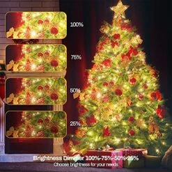 VTECHOLOGY 500 LED Dual Color Changing Christmas Tree Lights ,170ft Connectable Christmas Lights String With 11Modes Fairy String Lights For Christmas Holiday Party Decor -Department 56 Shop 61yIuBngzdS