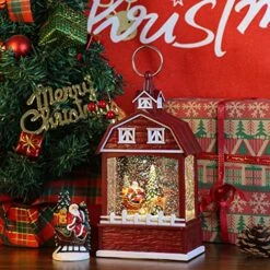 DRomance Christmas Music Snow Globe Lantern With 6 Hour Timer, USB Powered Battery Operated Lighted Water Singing Snow Globe For Mother’s Day Holiday Women Children Gift(Santa, 5 X 3.1 X 11.1 Inches) 9 DRomance Christmas Music Snow Globe Lantern With 6 Hour Timer, USB Powered Battery Operated Lighted Water Singing Snow Globe For Mother’s Day Holiday Women Children Gift(Santa, 5 X 3.1 X 11.1 Inches) -Department 56 Shop 61yL9OKbpGL