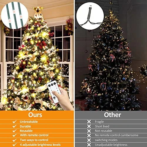 Valentines Day Decor Lights, 280 LED 8 Modes 30V Plug In Fairy Window Lights, 2m X 8 Hanging String Lights With Remote Control & Timing For Bedroom Wedding Indoor Outdoor Party Valentines Decorations 3 Valentines Day Decor Lights, 280 LED 8 Modes 30V Plug In Fairy Window Lights, 2m X 8 Hanging String Lights With Remote Control & Timing For Bedroom Wedding Indoor Outdoor Party Valentines Decorations - Image 3