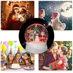 Christmas Snow Globe Color Changing Lighted Musical Water Globe With Musical Santa Claus And Snowman Decor, Battery Powered Water Resin Glass Balls Table Decor, For Kids -Department 56 Shop 61zJeXE8mlL