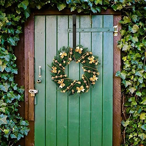 TEMKIN PAKMED Door Hooks 1pc Floral Wreath Hanger Over The Door Large Wreath Metal Hook For Door Hanger Xmas Party Supplies Door Coat Hanger Hooks 5 TEMKIN PAKMED Door Hooks 1pc Floral Wreath Hanger Over The Door Large Wreath Metal Hook For Door Hanger Xmas Party Supplies Door Coat Hanger Hooks - Image 5