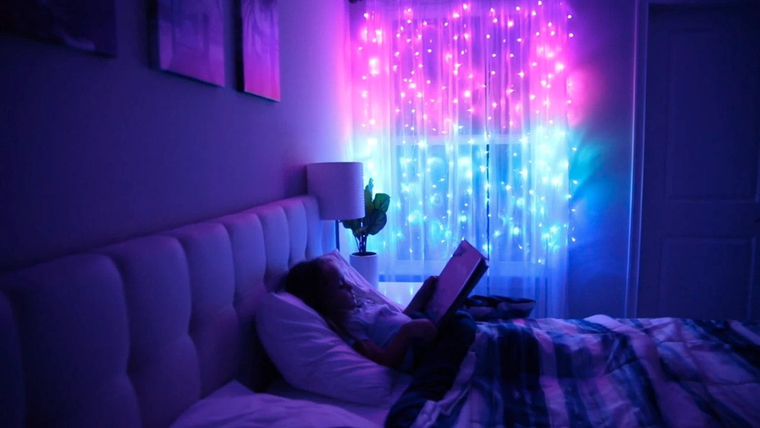 Something Unicorn - Purple Ombre LED String Curtain Lights With Remote For Teen Room, Girls Room, College Dorm, Nursery And Kids Room Décor. Perfect For Mermaid Decoration.(Premium Version) 7 Something Unicorn - Purple Ombre LED String Curtain Lights With Remote For Teen Room, Girls Room, College Dorm, Nursery And Kids Room Décor. Perfect For Mermaid Decoration.(Premium Version) - Image 7