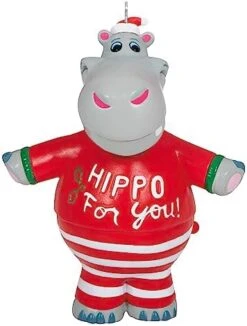 Hallmark Keepsake 1999QGO2167 Ornament 2019 Year Dated Hippo In Sleigh Musical (Plays I Want A Hippopotamus For Christmas Song) -Department 56 Shop A1sFQQb9WDL. AC